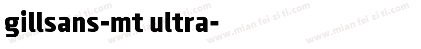 gillsans-mt ultra字体转换